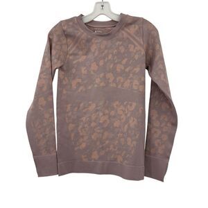 Zella Compression Baselayer Shirt In Animal Print Women’s Size S